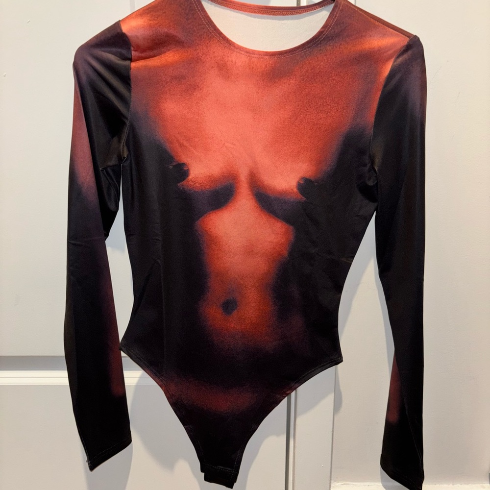 Red and Black Bodysuit